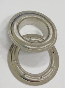 Picture of #12  ClipsShop Grommets and Washers   (1 1/2'') - Satin Nickel - Qty 12